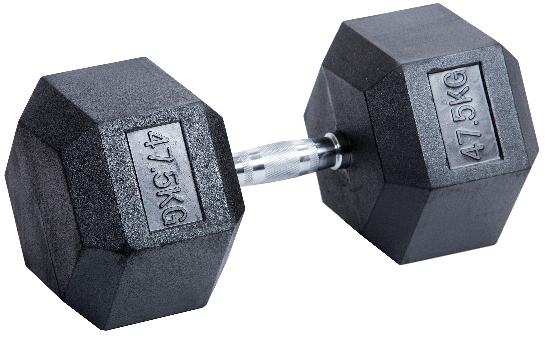 Гантель гексагональная обрезиненная 47,5 кг