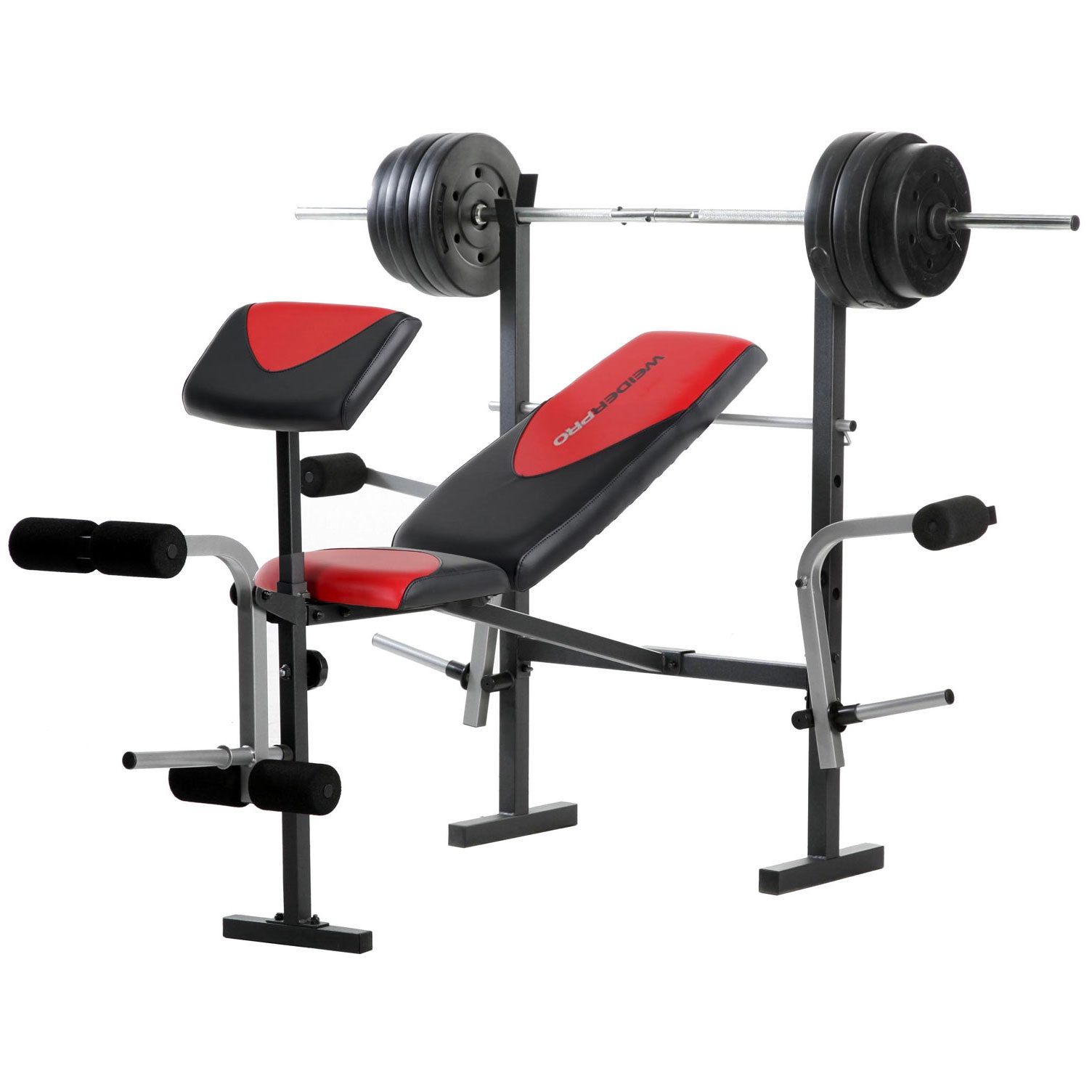 Cкамья со стойкой и грифом с дисками WEIDER PRO 256