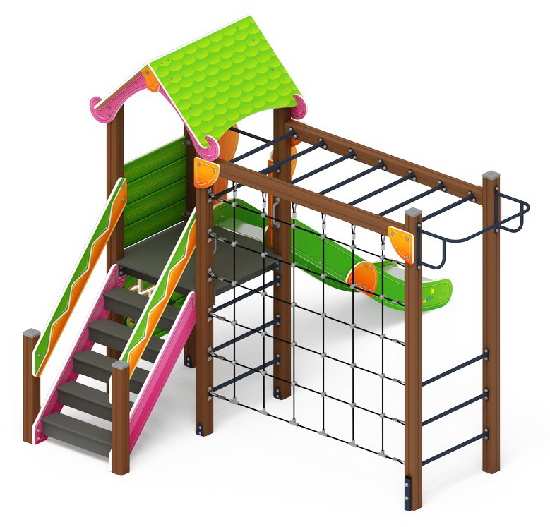 ЛУКОМОРЬЕ детский игровой комплекс ДИК 2.25.04-01.С (Н=1200)