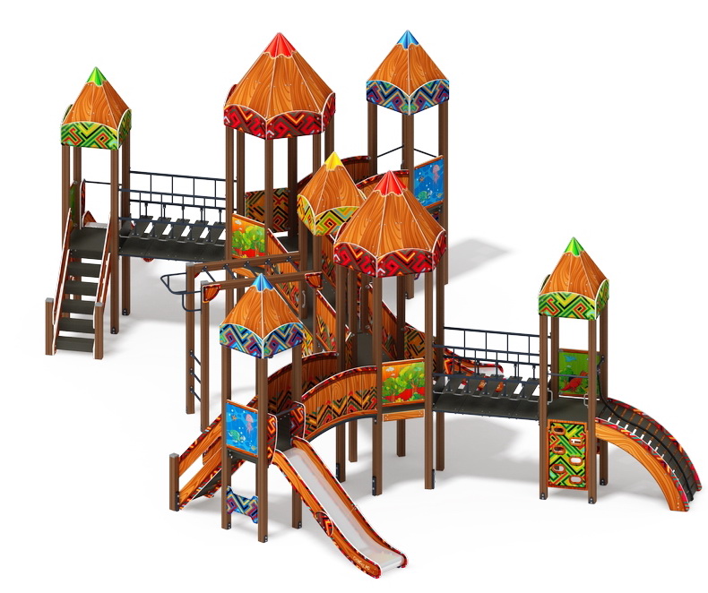 КАРАНДАШИ детский игровой комплекс ДИК 2.26.07-01.С (H=1200)