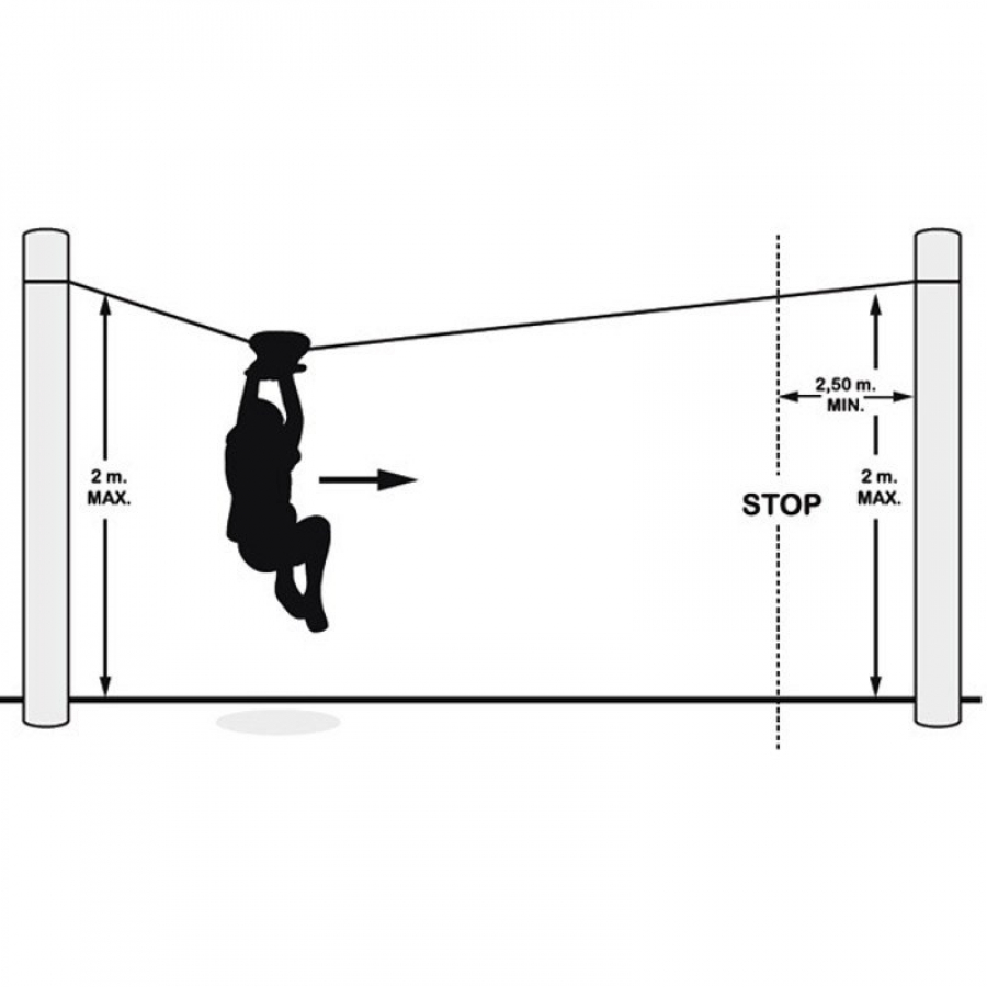 Канатная дорога на металлическом троссе Kampfer