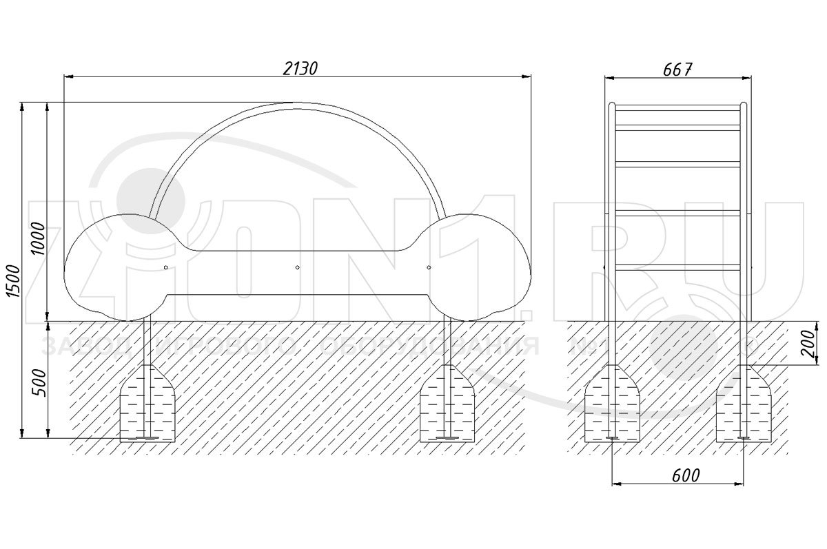 Лаз ZION Машинка Багги (ЭЛ049)