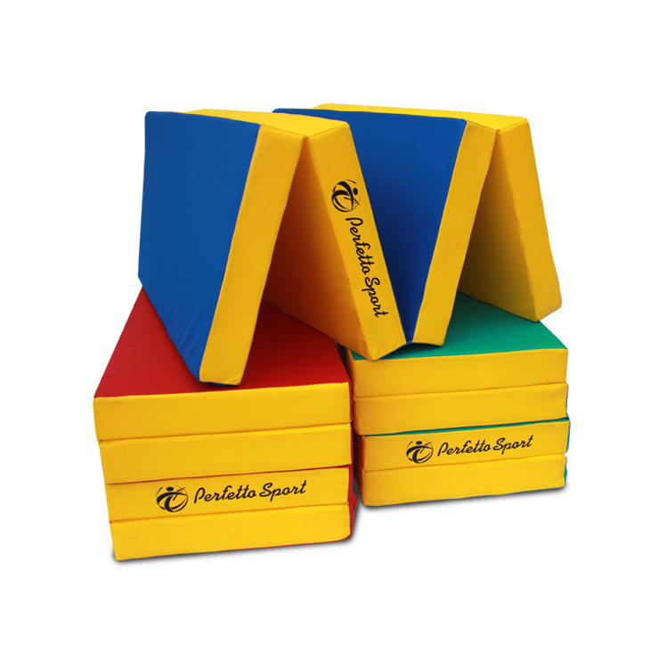 Мат № 5 (100 х 200 х 10) складной 3 сложения PERFETTO SPORT жёлтый