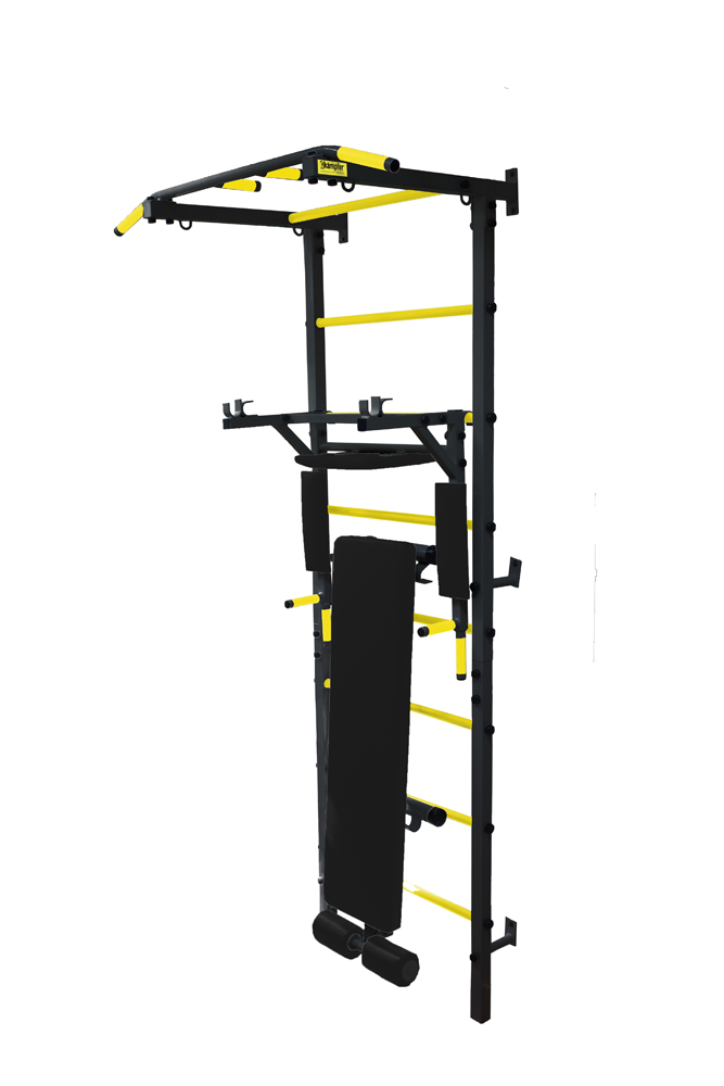 Профессиональная шведская стенка Kampfer Gladiator Powerful (черный/желтый)