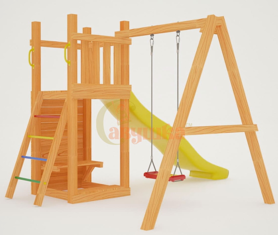 Детская площадка Савушка Мастер-6 с качелями