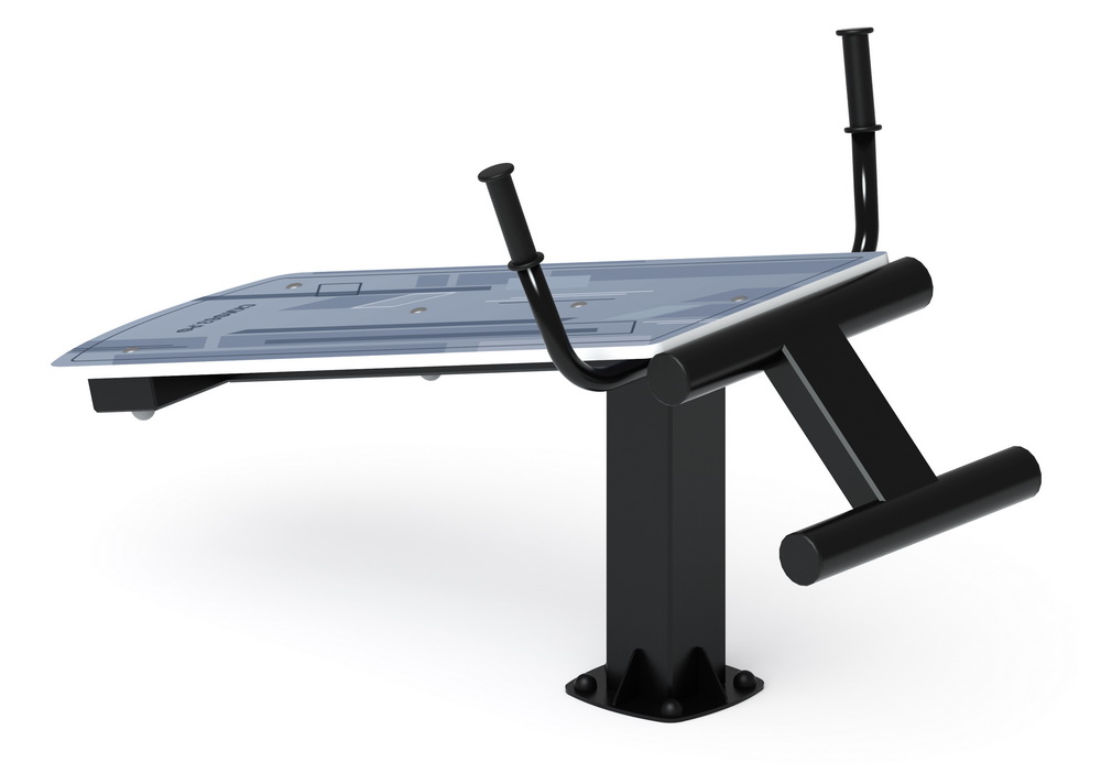 Тренажер уличный ЛАВКА ДЛЯ ПРЕССА (серый) СТ 002-13