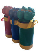 Набор боксерский детский № 2 (мешок боксерский 5 кг. + перчатки + трос) синий/желтый