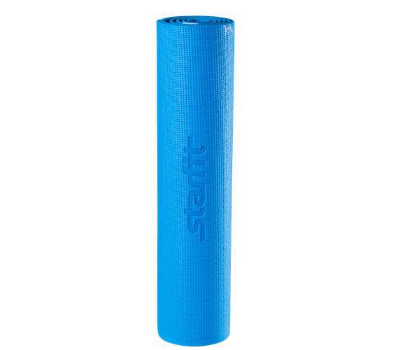 Коврик для йоги STARFIT FM-102 PVC 173x61x0,4 см, с рисунком, синий 1/20