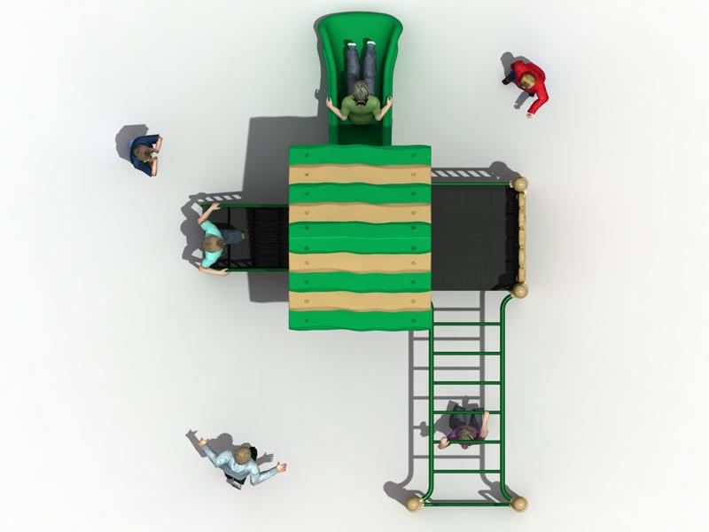 Детская игровая площадка Air-Gym Play Баобаб WD-TUV015, серия Цветной лес