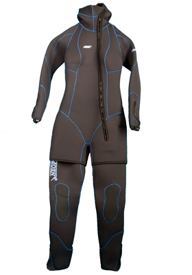 Раздельный костюм из 2 частей со шлемом (7,5 мм)