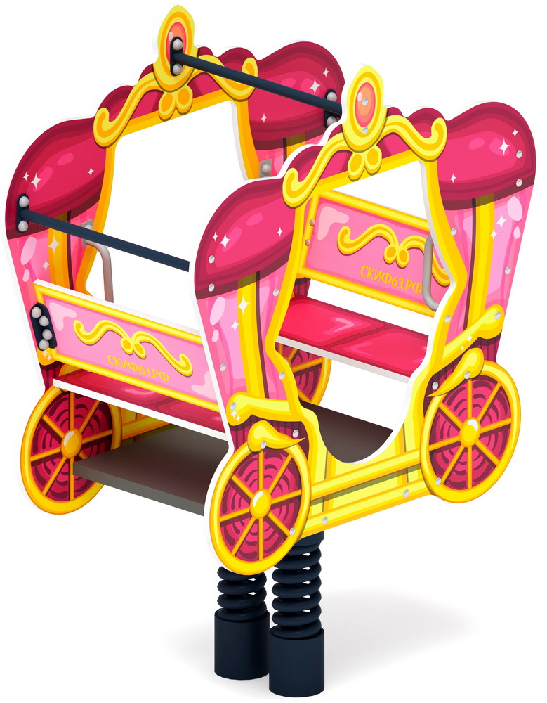 КАРЕТА качалка на пружине ИО 23.03.03-03