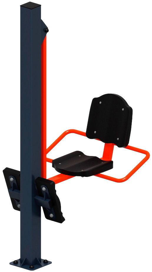 Тренажер уличный ЖИМ НОГАМИ (красный) СТ 011-11