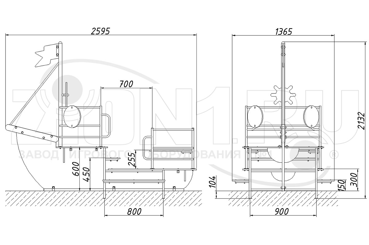 Игровой макет ZION Катерок (ИМ088)