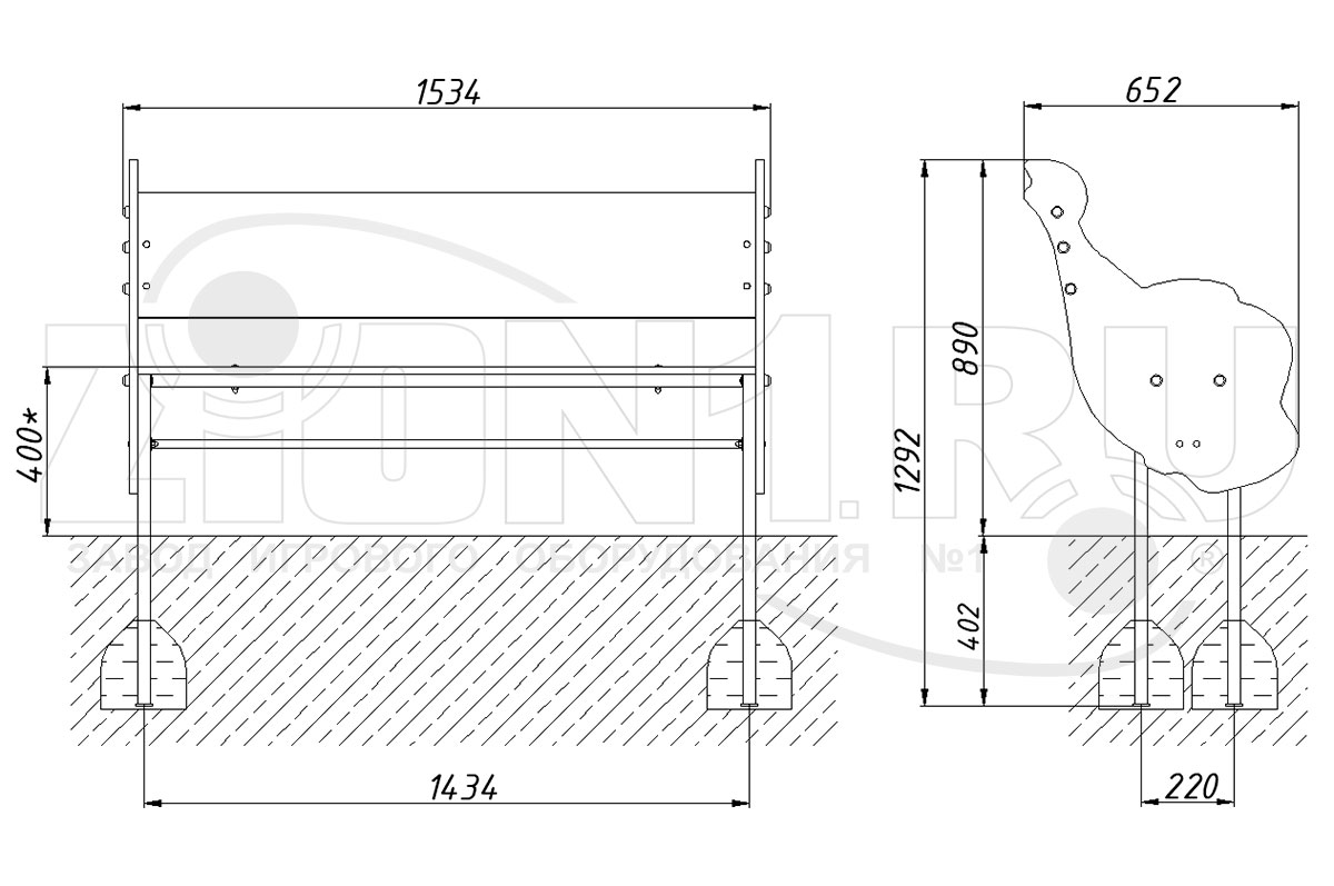 Скамейка детская ZION Рыбка (СП185)