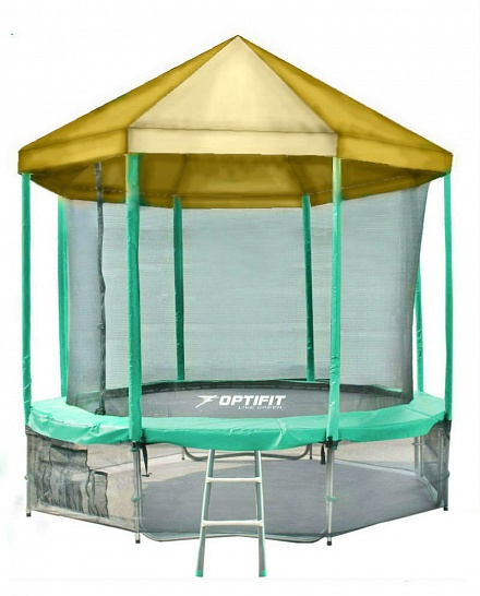 БАТУТ OPTIFIT LIKE GREEN 12FT С КРЫШЕЙ