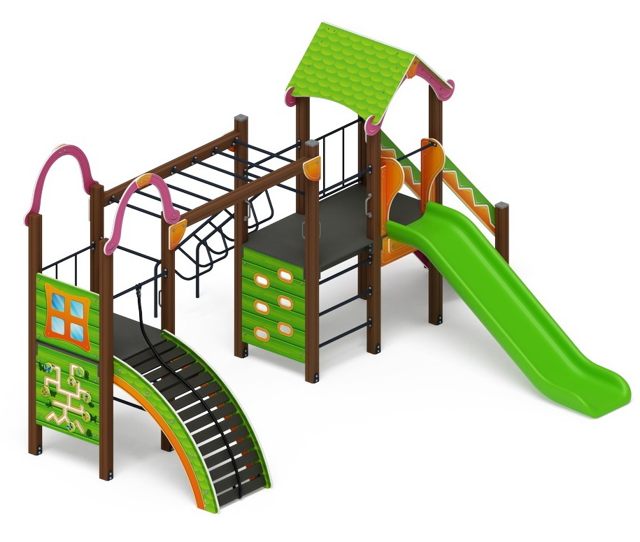 ЛУКОМОРЬЕ детский игровой комплекс ДИК 2.25.09-01 (H=1200)