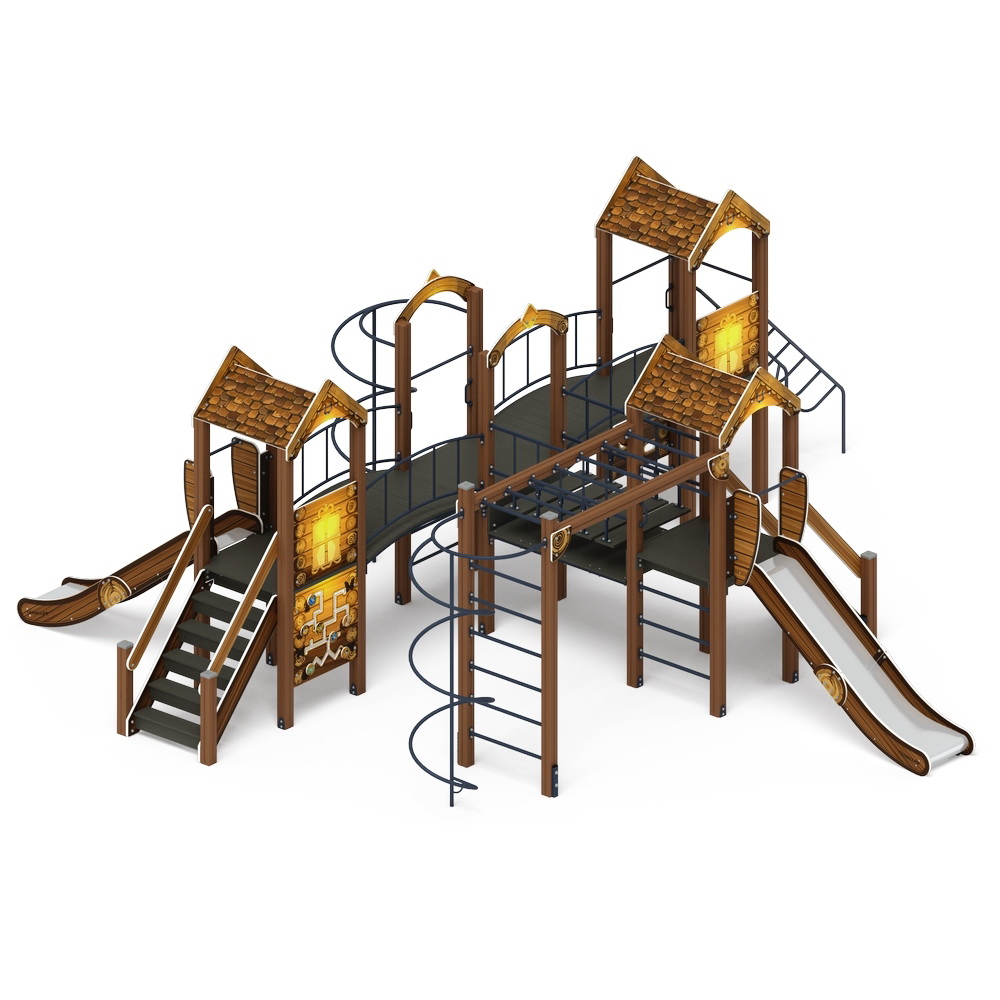 ДВОРИК ДЕТСТВА (Эко) детский игровой комплекс ДИК 2.01.4.02-02 (Н=1200)