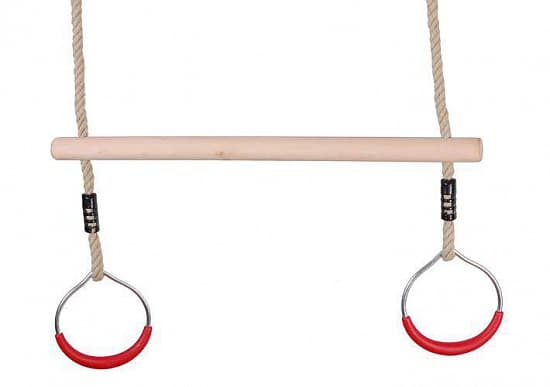 Деревянная трапеция с круглыми кольцами IgraGrad