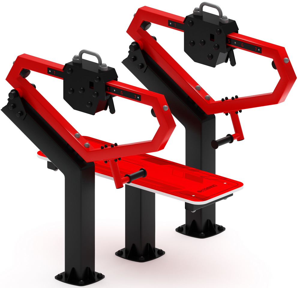 Уличный тренажер ЖИМ ЛЕЖА СТ 026-11.П