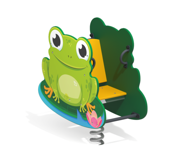 Качалка на пружине для детской площадки Лягушонок КБ-15