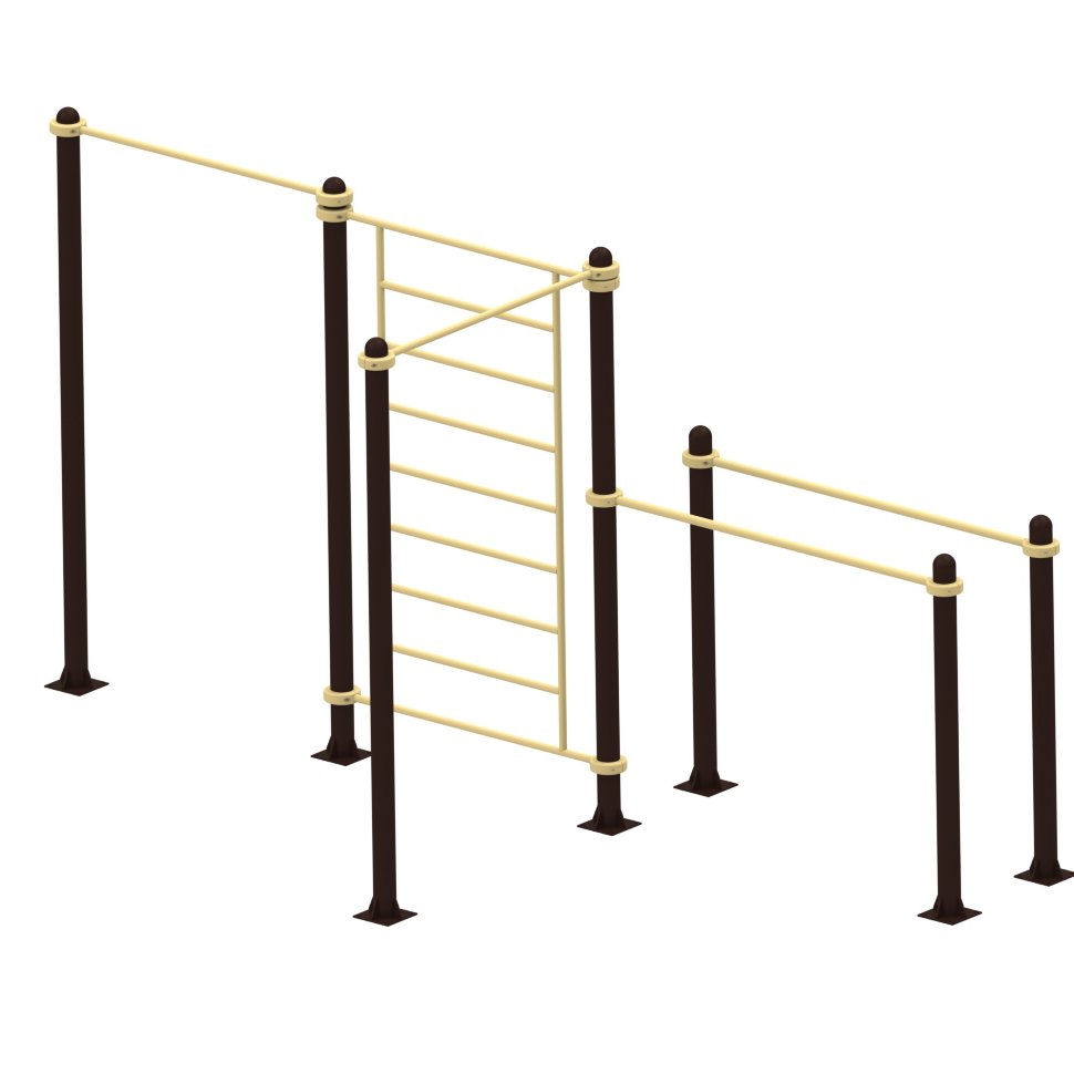 Два турника, брусья, шведская стенка  Air-Gym YSK54