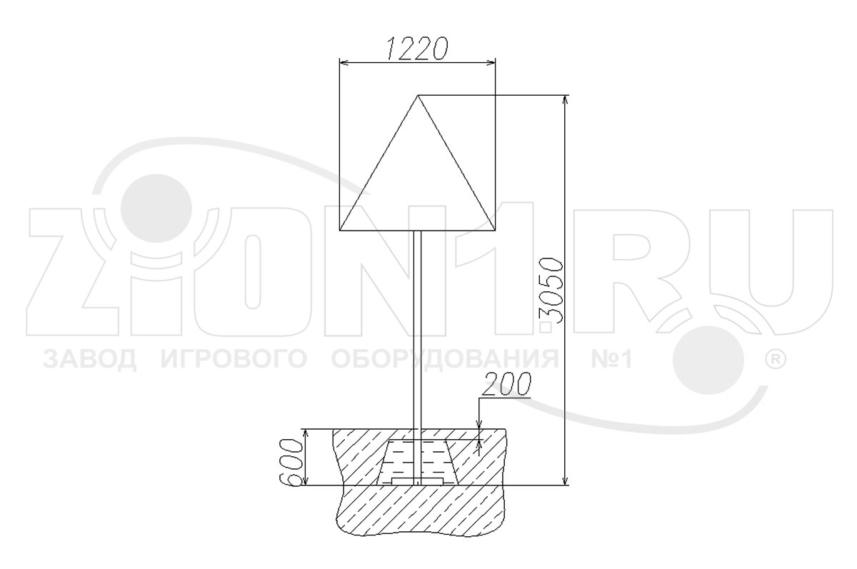 Грибок для песочницы ZION Мухомор (П009)