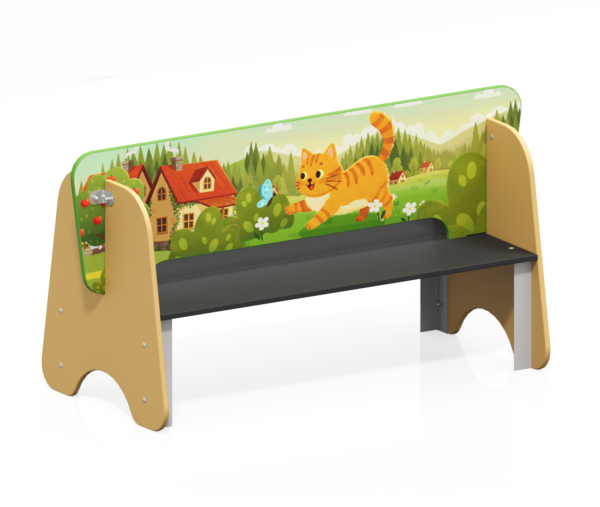 Лавочка детская двойная Котенок МФ-05.3