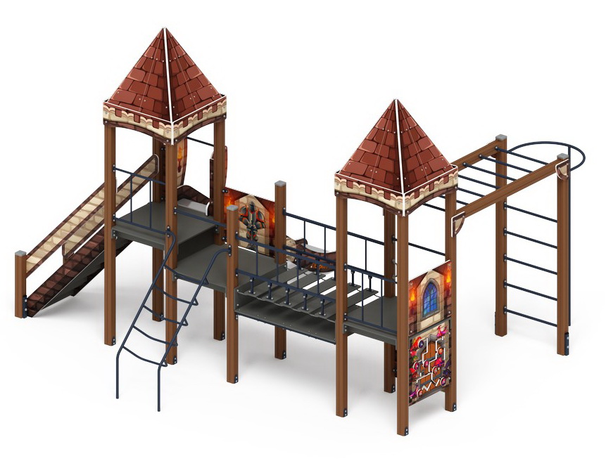 ЗАМОК детский игровой комплекс ДИК 2.18.01-02 (H=1500)