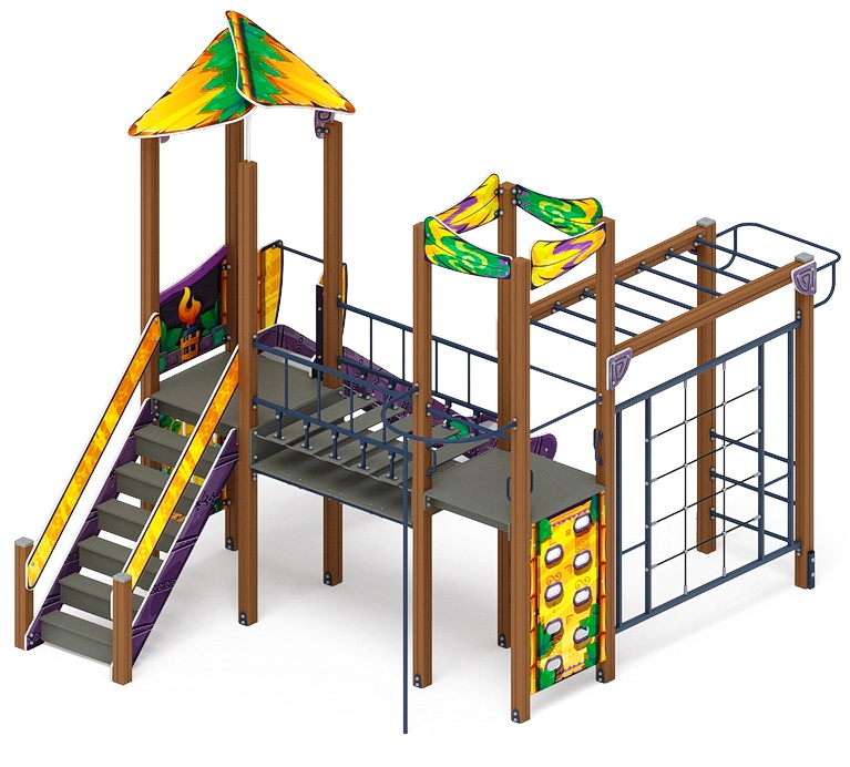 ВОЛШЕБНЫЙ ГОРОД детский игровой комплекс ДИК 2.19.05-01 (H=1500)