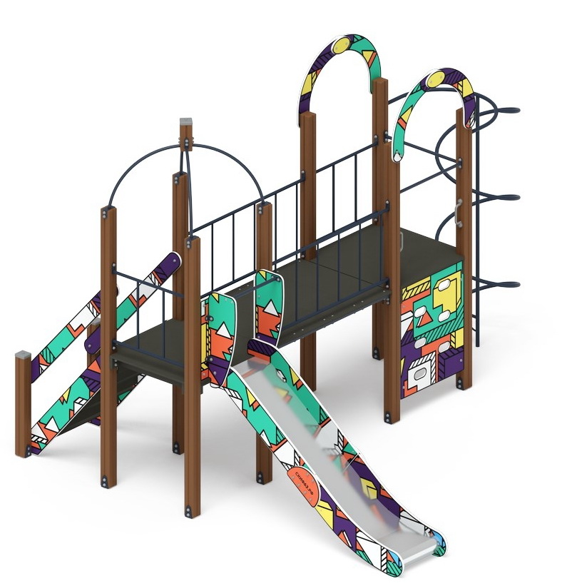 НАВИНА (Геометрия) детский игровой комплекс ДИК 2.09.03-02 (H=1200)