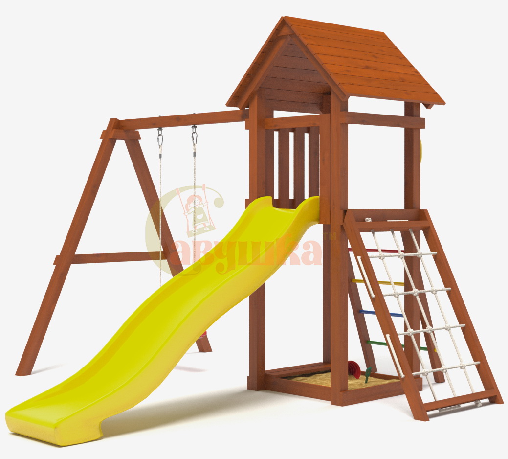 Детская площадка Савушка Мастер-7 (Махагон)