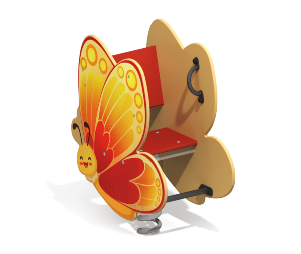 Качалка на пружине для детской площадки Бабочка КБ-02.1