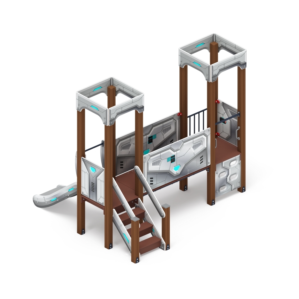 КОРОЛЕВСТВО (техно) детский игровой комплекс ДИК 1.15.02-02 (H=750)