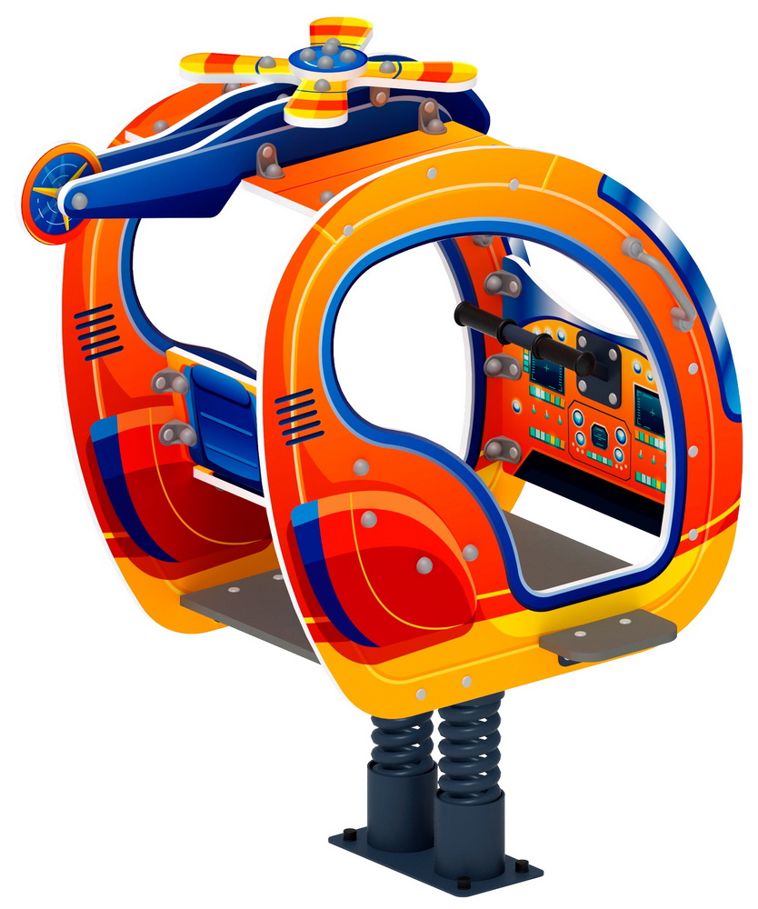 ВЕРТОЛЁТИК качалка на пружине ИО 23.03.04-01