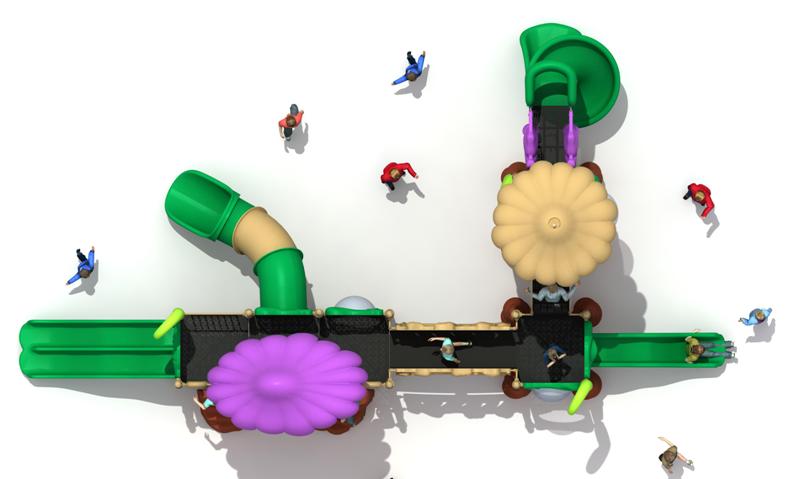 Детская игровая площадка Air-Gym Play Грибная полянка WD-MG104, Грибная серия