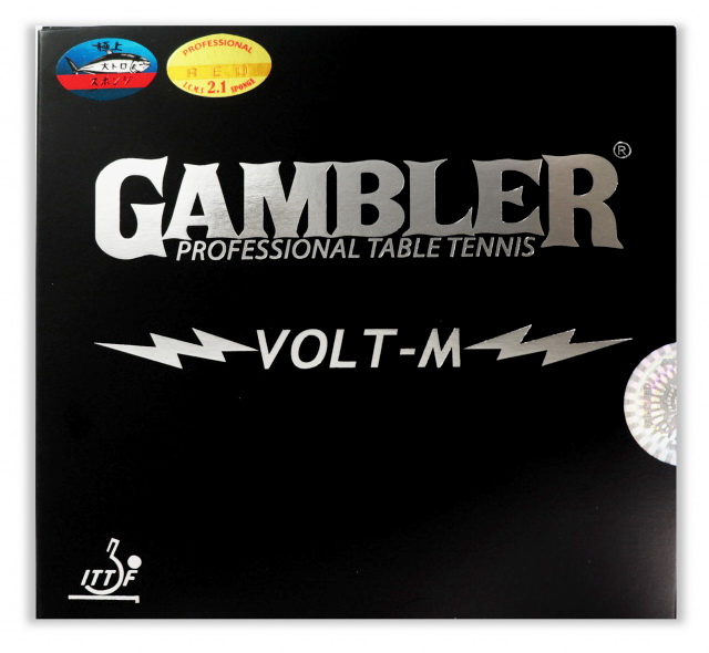 Накладка на ракетку для настольного тенниса GAMBLER Volt m medium 2,1 red