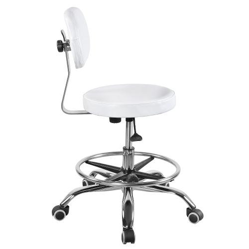 Стул мастера со спинкой и кольцом ХРОМ Heliox ch4