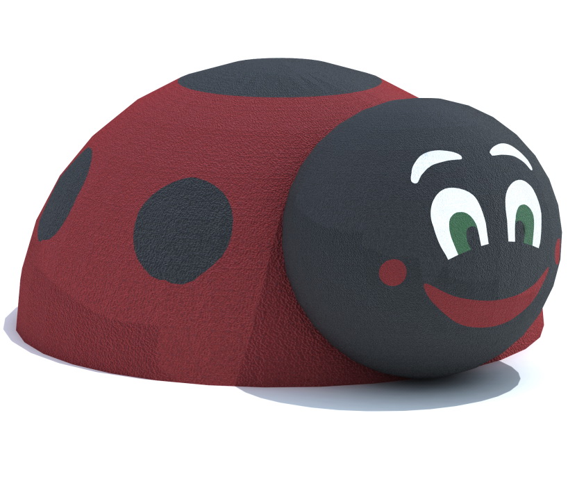 Резиновая 3D-фигура ZION Божья коровка (для парков и детских площадок)