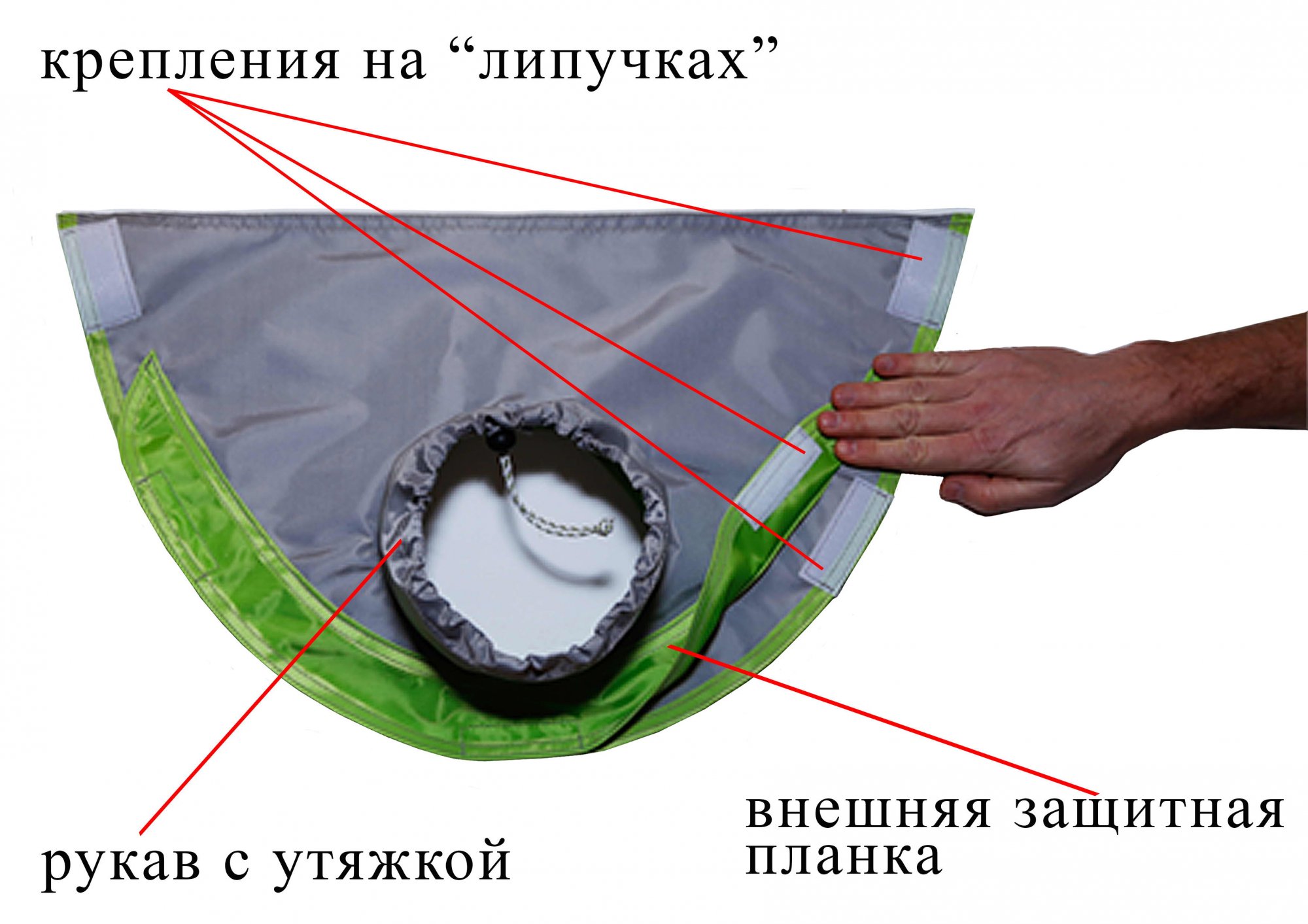 Клапан под вытяжную трубу теплообменника для палаток ЛОТОС Куб