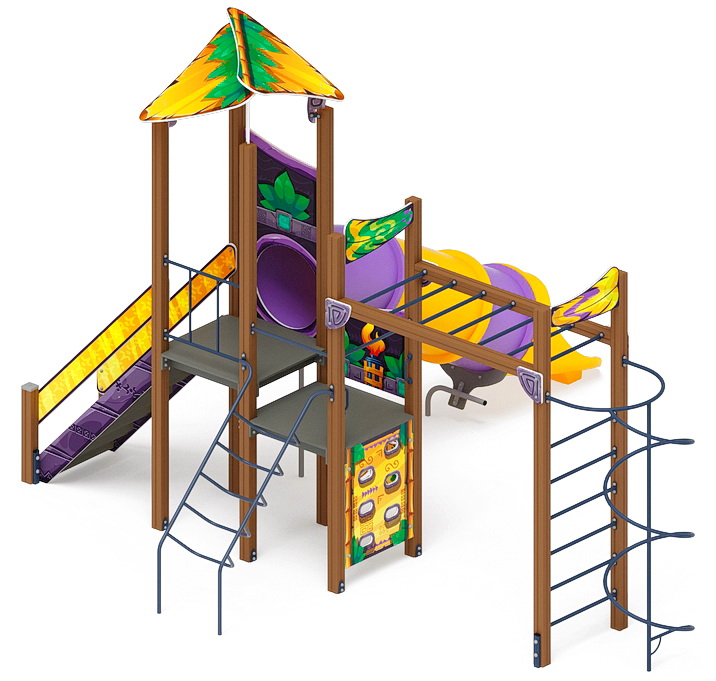 ВОЛШЕБНЫЙ ГОРОД детский игровой комплекс ДИК 2.19.04-01 (H=1500)
