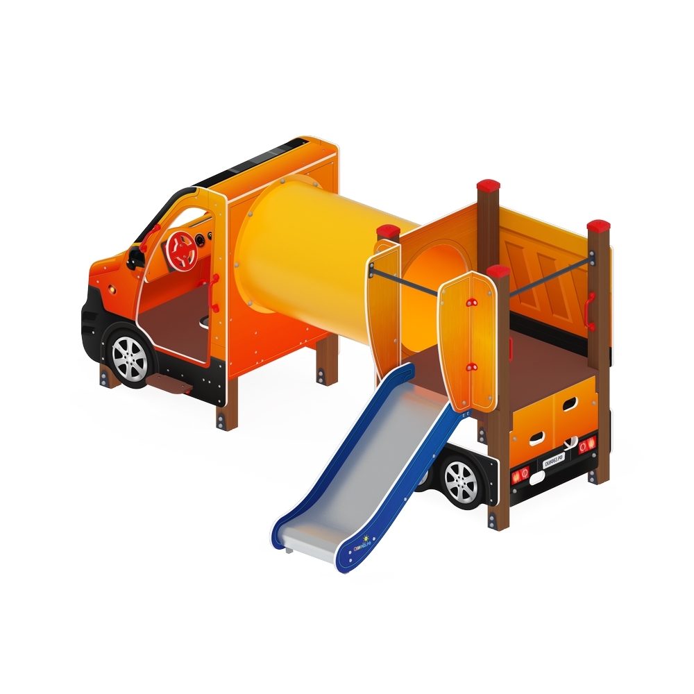 МАШИНКА С ГОРКОЙ тип 3 детский игровой комплекс ДИК 1.03.1.03-01 (H=750)