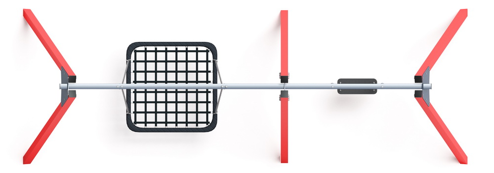 Качели М2 двойные ИО 12.06.03.01-01 (красные)