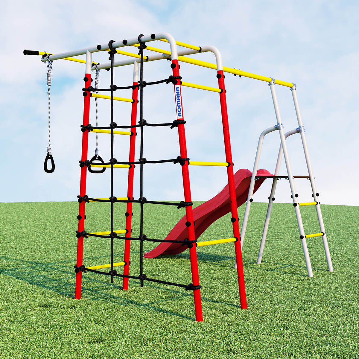 Детский спортивный комплекс для дачи Romana БОГАТЫРЬ R.103.07.04 (без качелей)