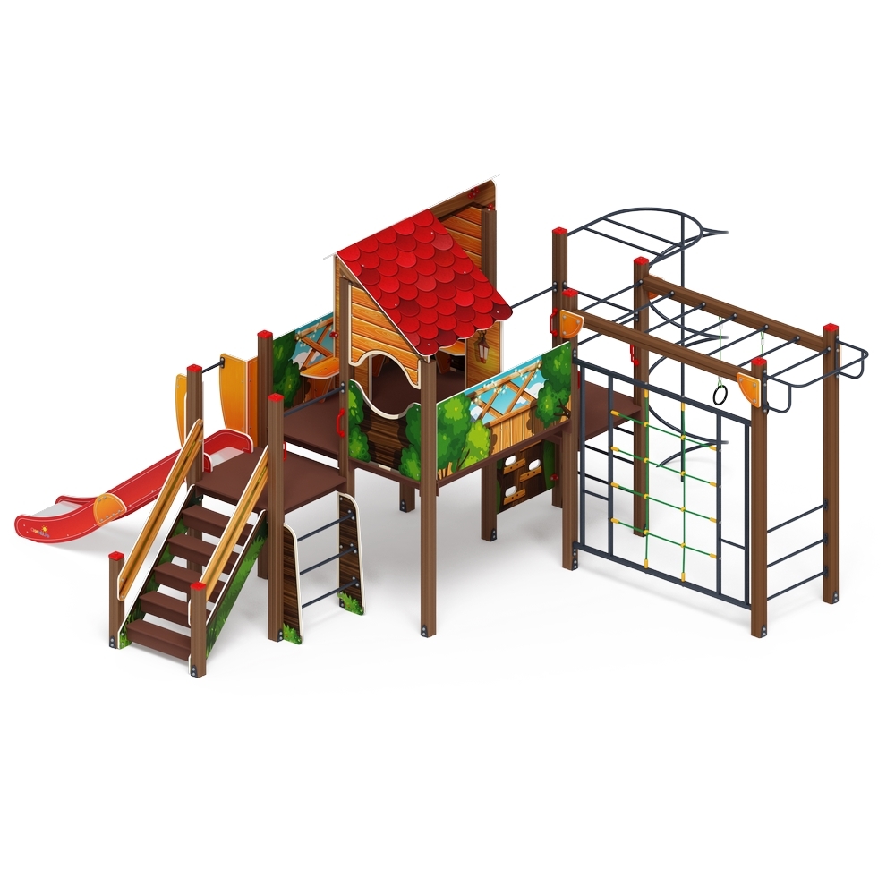 ТЕРЕМОК детский игровой комплекс ДИК 2.07.02-01 (H=1200)