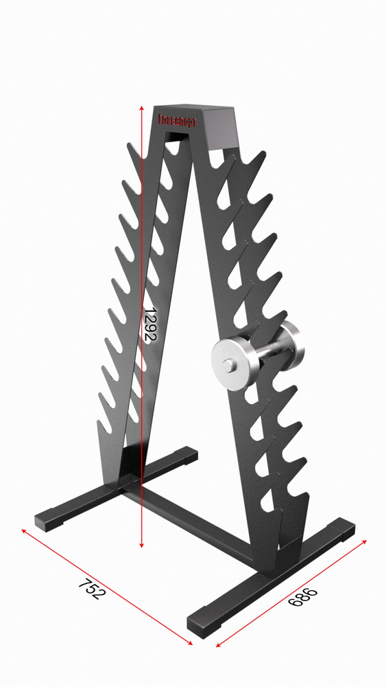 Стойка для гантелей 10 пар (13.402.001)