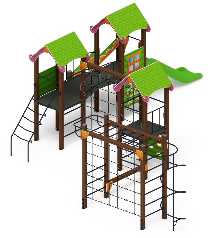 ЛУКОМОРЬЕ детский игровой комплекс ДИК 2.25.07-01 (H=1200)