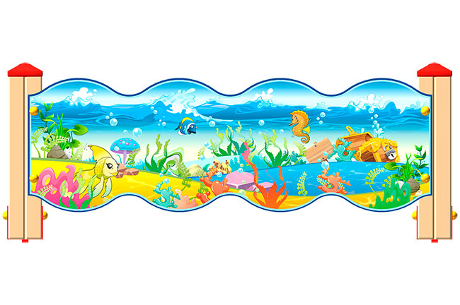 Ограждение детской площадки ZION «Морское царство У2» (ОГД053)