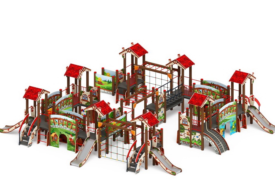 В ГОСТЯХ У СКАЗКИ детский игровой комплекс ДИК 1.05.01-11.С (H=900)