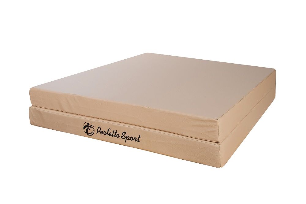 Мат № 10 (100 х 150 х 10) складной 1 сложение PERFETTO SPORT бежевый