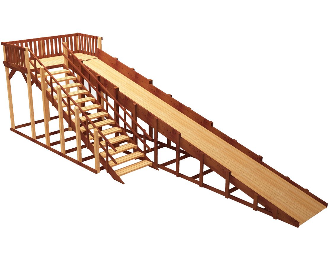 Зимняя горка ЗИМА 8 Савушка (скат 9 м)